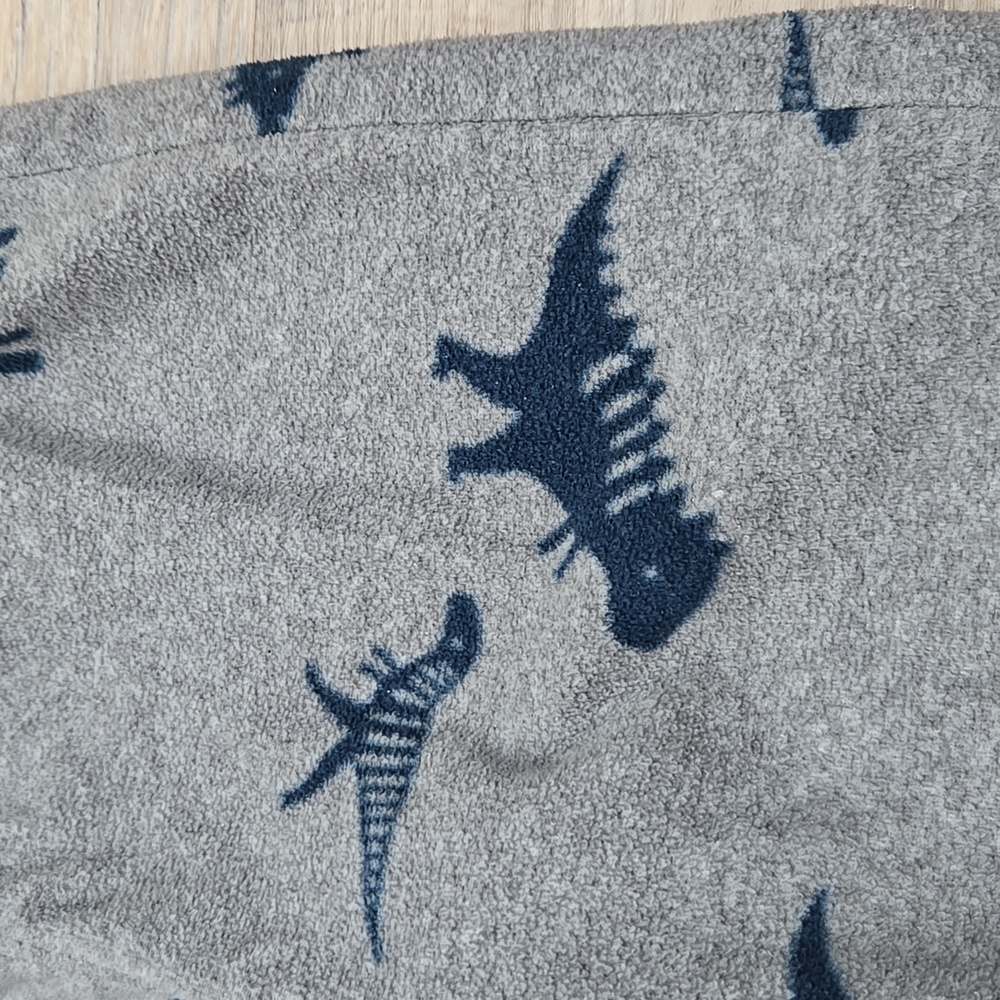 Just One You 3T Fleece Dinosaur Outfit Pants Vest Shiry Gray Navy - Picture 5 of 8